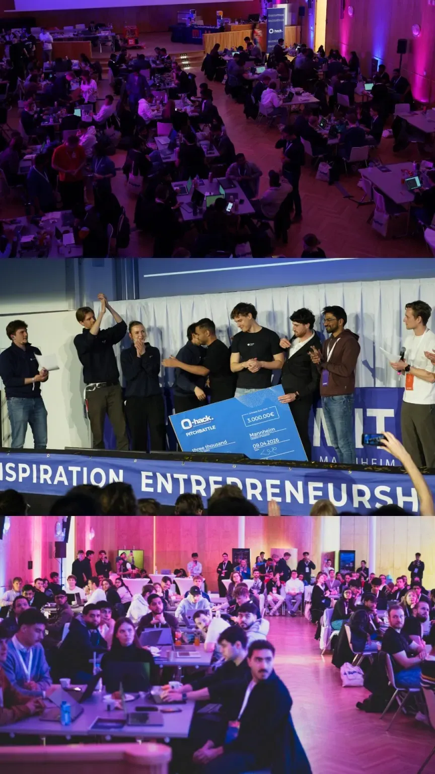 Q-Hack 2026 participants and pitch battle